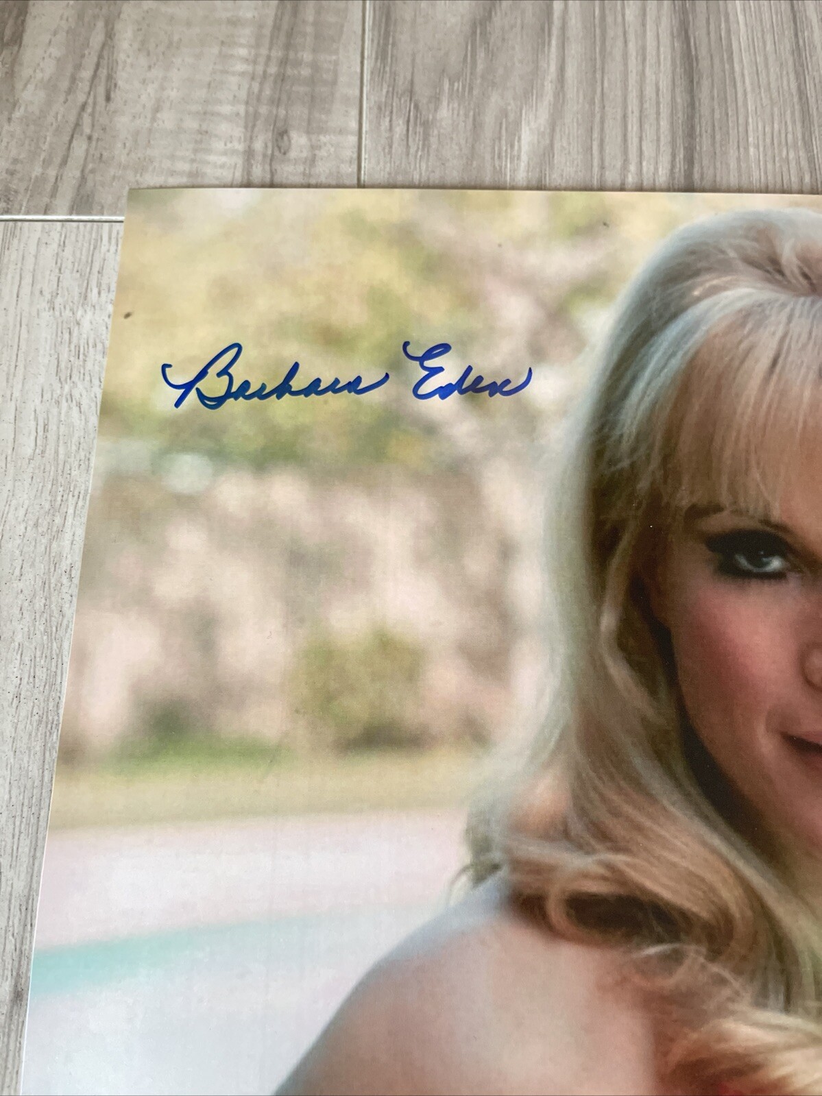 Barbara Eden Signed Autographed 11×14 Photo Dream of Jeannie Photo Beckett QR 30