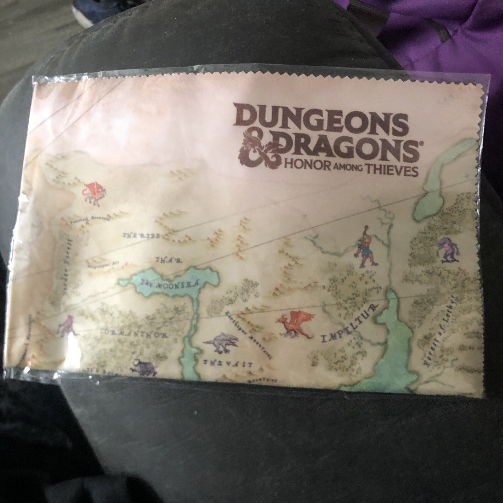 Dungeons & Dragons Honor Among Thieves Cloth Map Movie Promo SGA Cinemark AMC