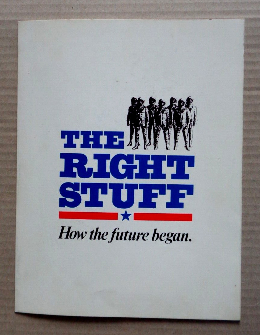 The Right Stuff 1983 Premiere Program Credit Sheet Ed Harris Sam Shepard