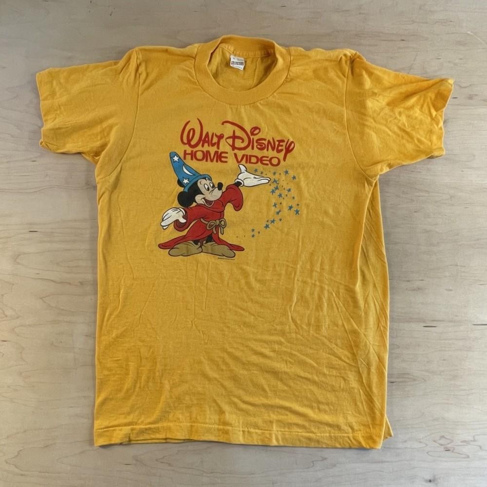 Vintage 1983 WALT DISNEY HOME VIDEO Shirt Large Mickey Mouse Single Stitch