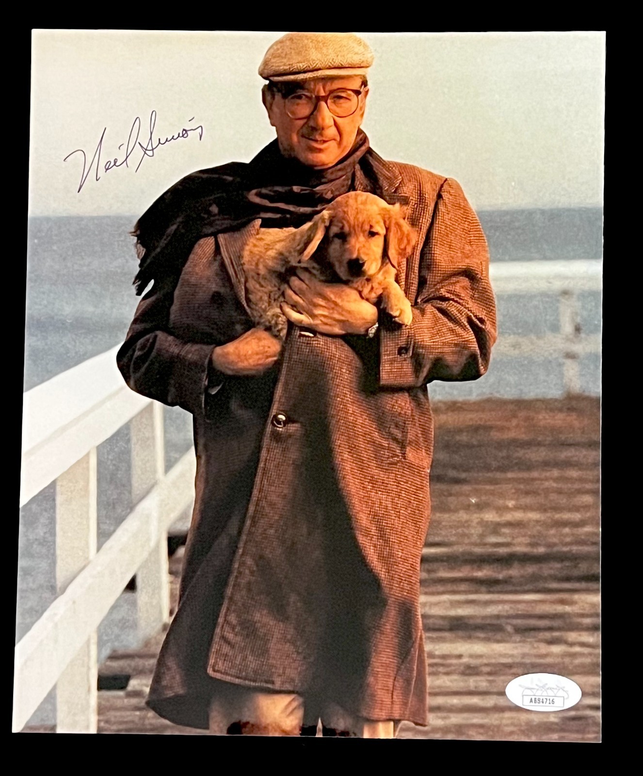 NEIL SIMON (D. 2018) SIGNED 8X10 PHOTO. JSA COA. PLAYWRIGHT, SCREENWRITER.