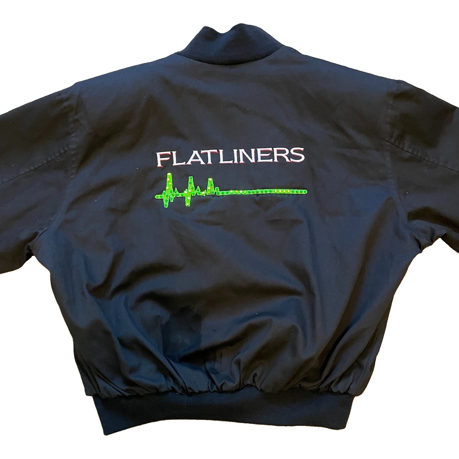 Vintage Flatliners Movie Promo Jacket Sz Large Columbia Pictures RCA Lights USA