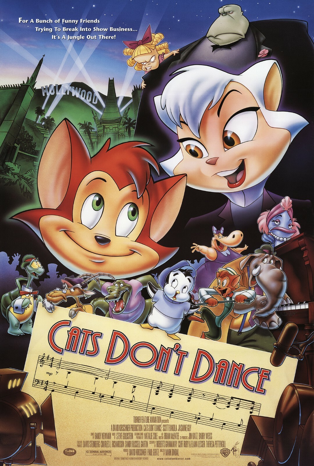 CATS DON’T DANCE (1997) ORIGINAL MOVIE POSTER – ROLLED – JOHN ALVIN ARTWORK