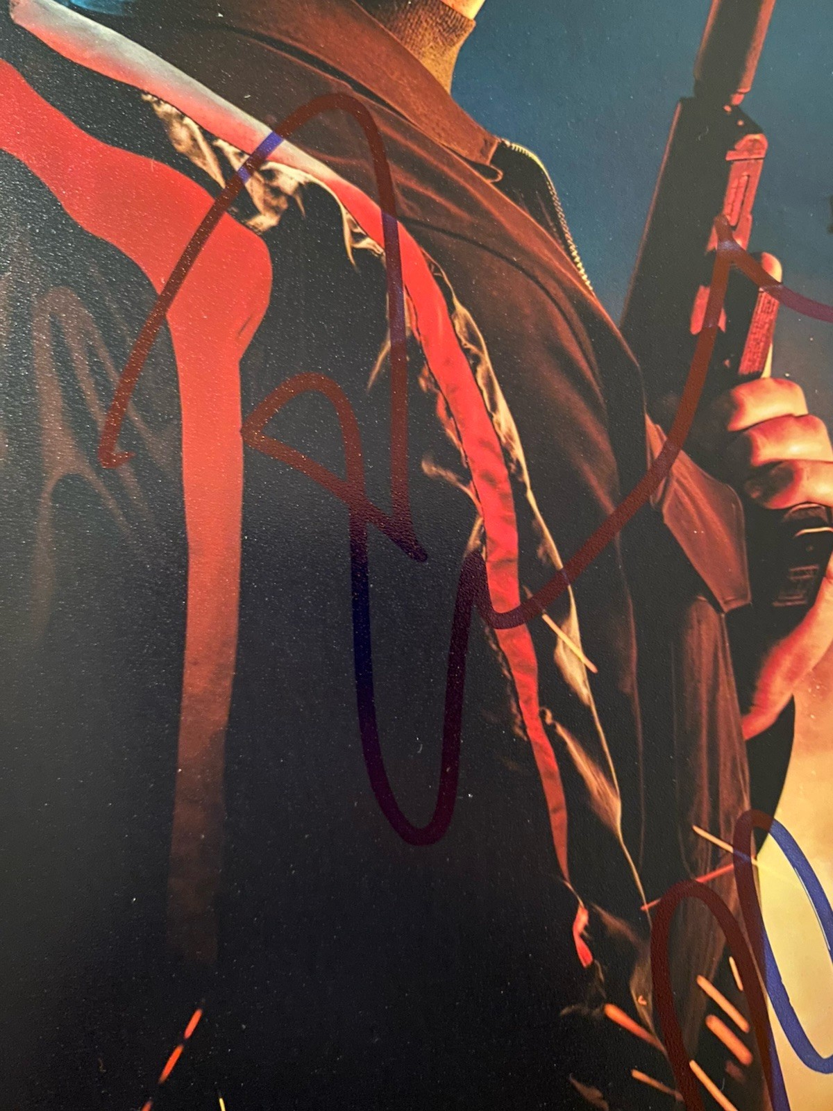 Ryan Gosling Chris Evans Duel Signed Autographed Photo The Gray Man With COA
