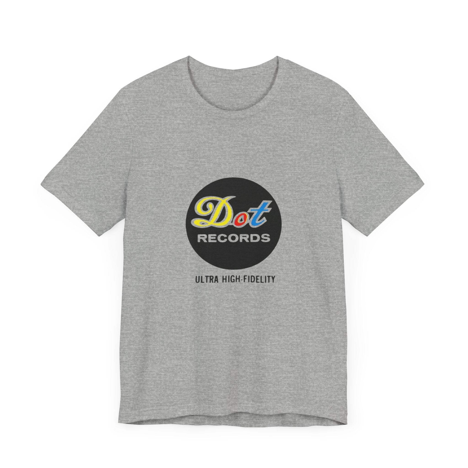 Vintage Dot Records Circular Label Logo Unisex Jersey Short Sleeve T-Shirt