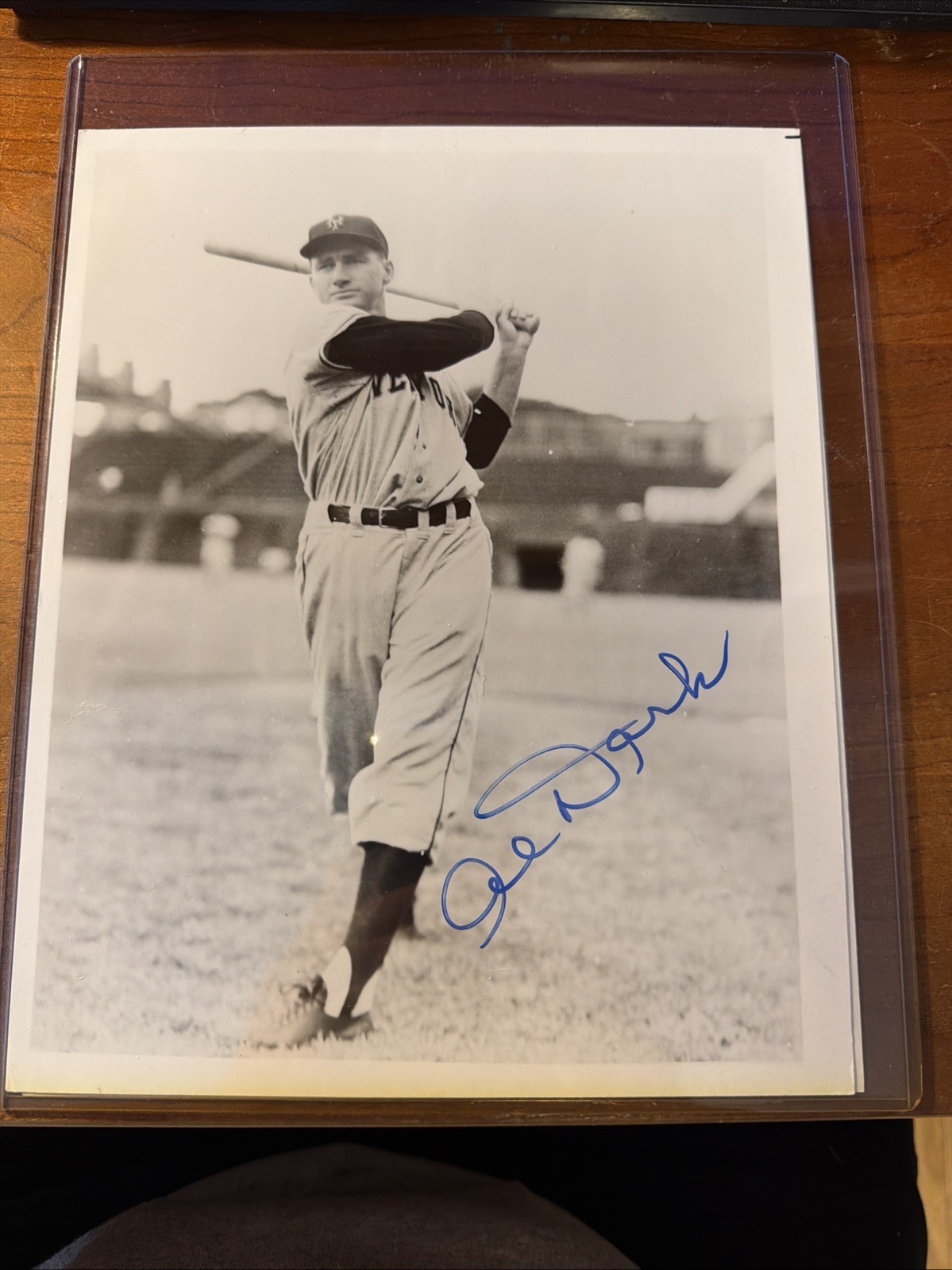 Alvin Dark Autographed 8 x 10 B & W Photo New York Giants