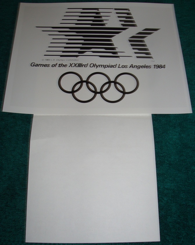 Original ABC Photo 1984 Summer Olympics Logo Star in Motion