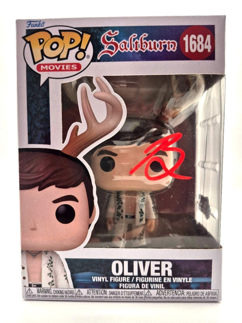 BARRY KEOGHAN SIGNED AUTOGRAPHED SALTBURN BARRY FUNKO POP 1684 RARE BAS COA 3