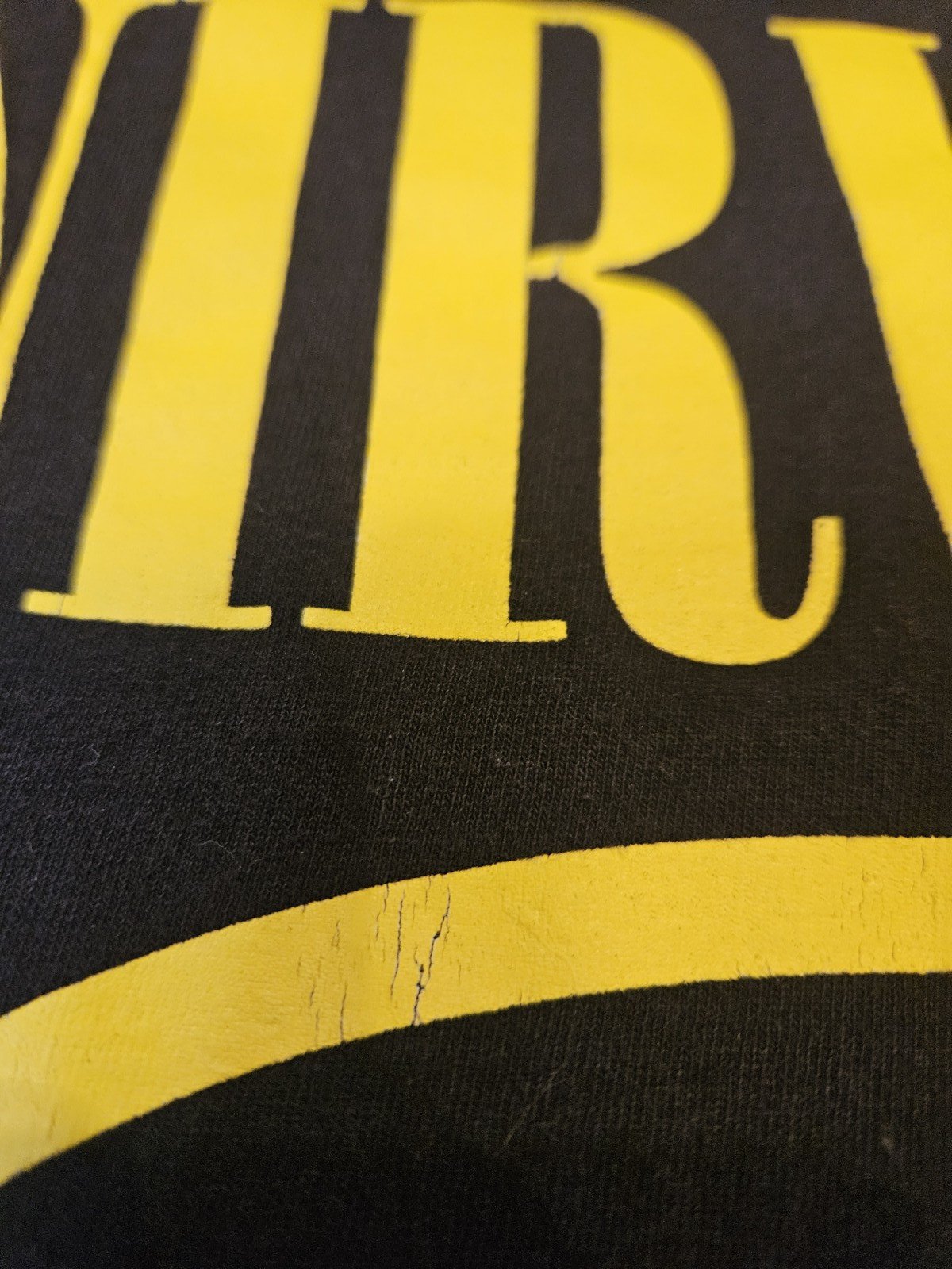 NIRVANA Smiley Face Logo Graphic Tee T-Shirt Adult L Grunge Music Cobain