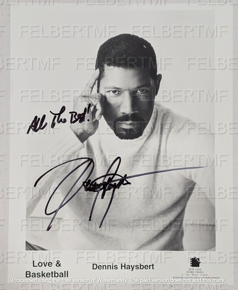 Dennis Haysbert Zeke Love & Basketball SIGNED AUTOGRAPHED photo also 24 Dennis