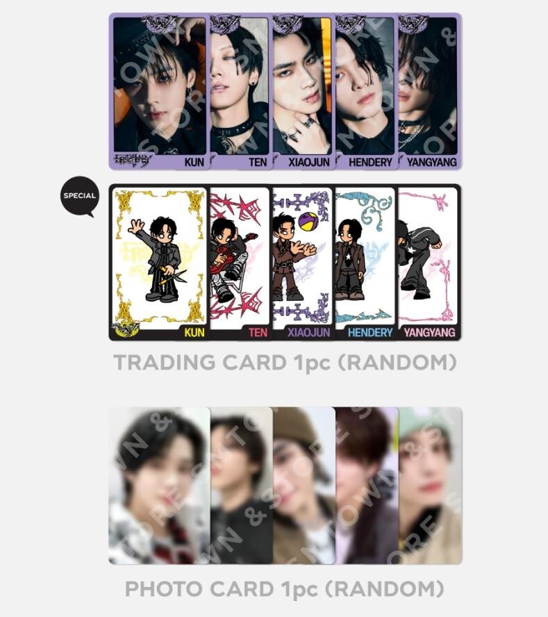 WayV FREQUENCY SMTOWN OFFICIAL MD GOODS PHOTOCARD RANDOM TRADING CARD SET SEALED