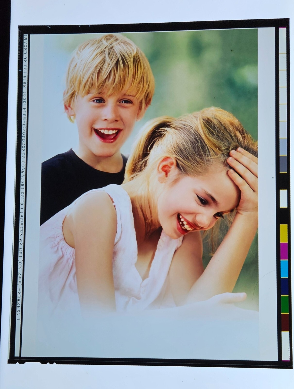 MY GIRL large format 8X10 color film transparency Rare HQ Macaulay Culkin