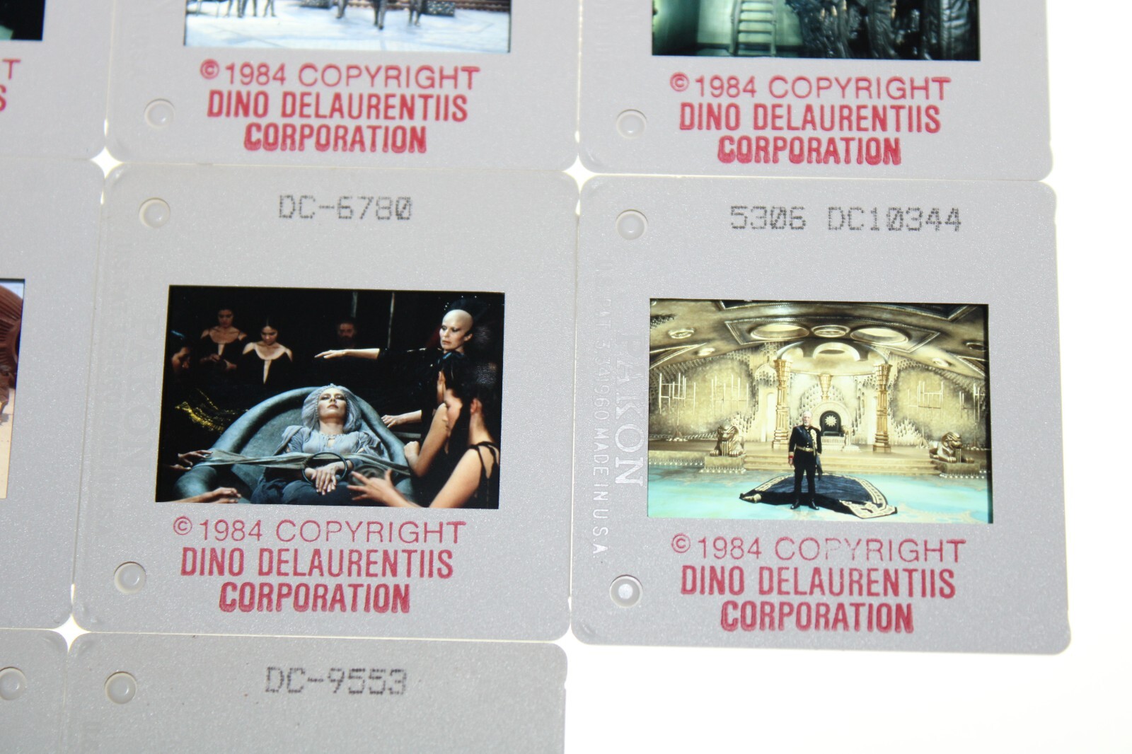 DUNE – 14 press kit slides Kyle MacLachlan Virginia Madsen José Ferrer Sting