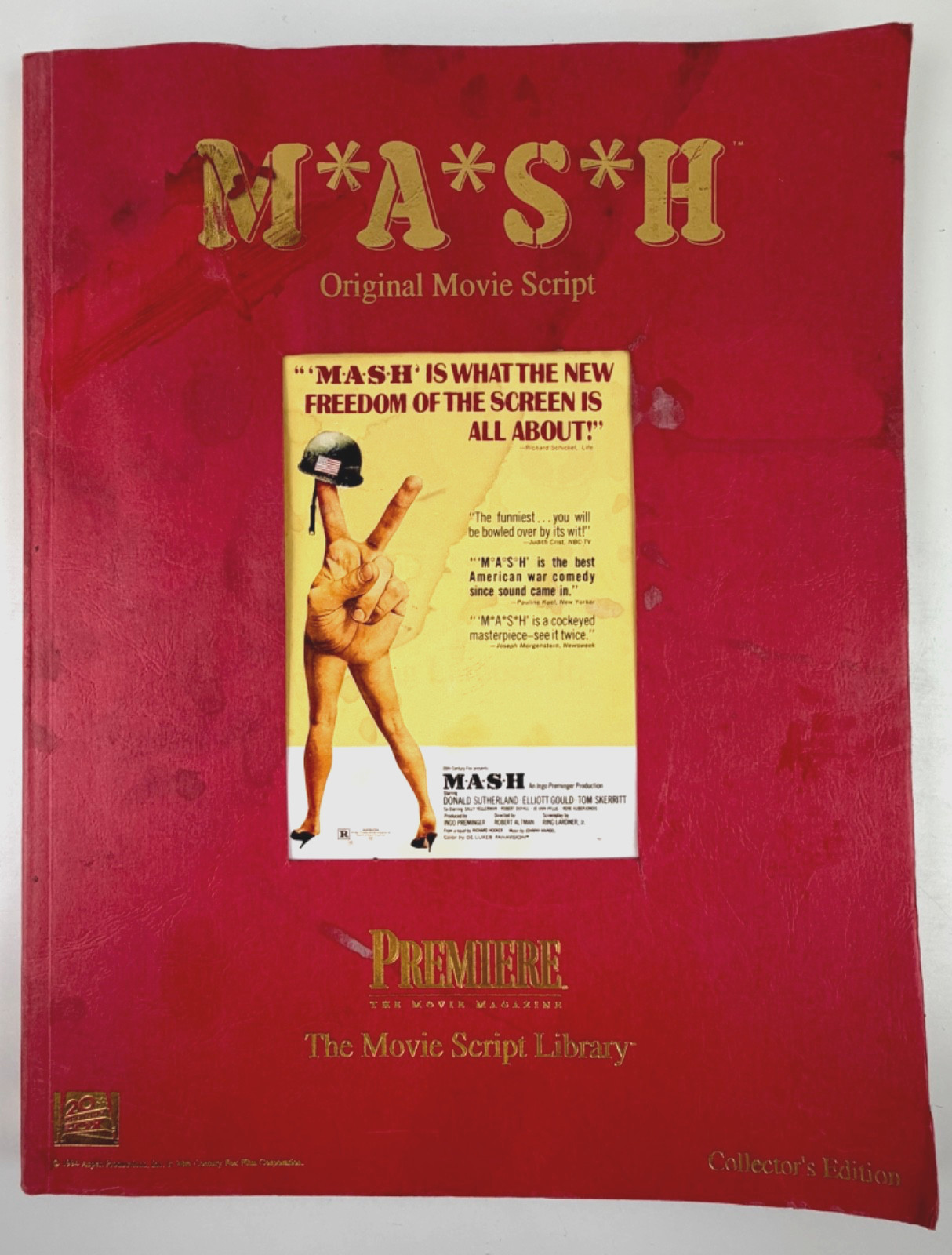 MASH Original Movie Script Premiere Script Library 1994 1st Print Worn
