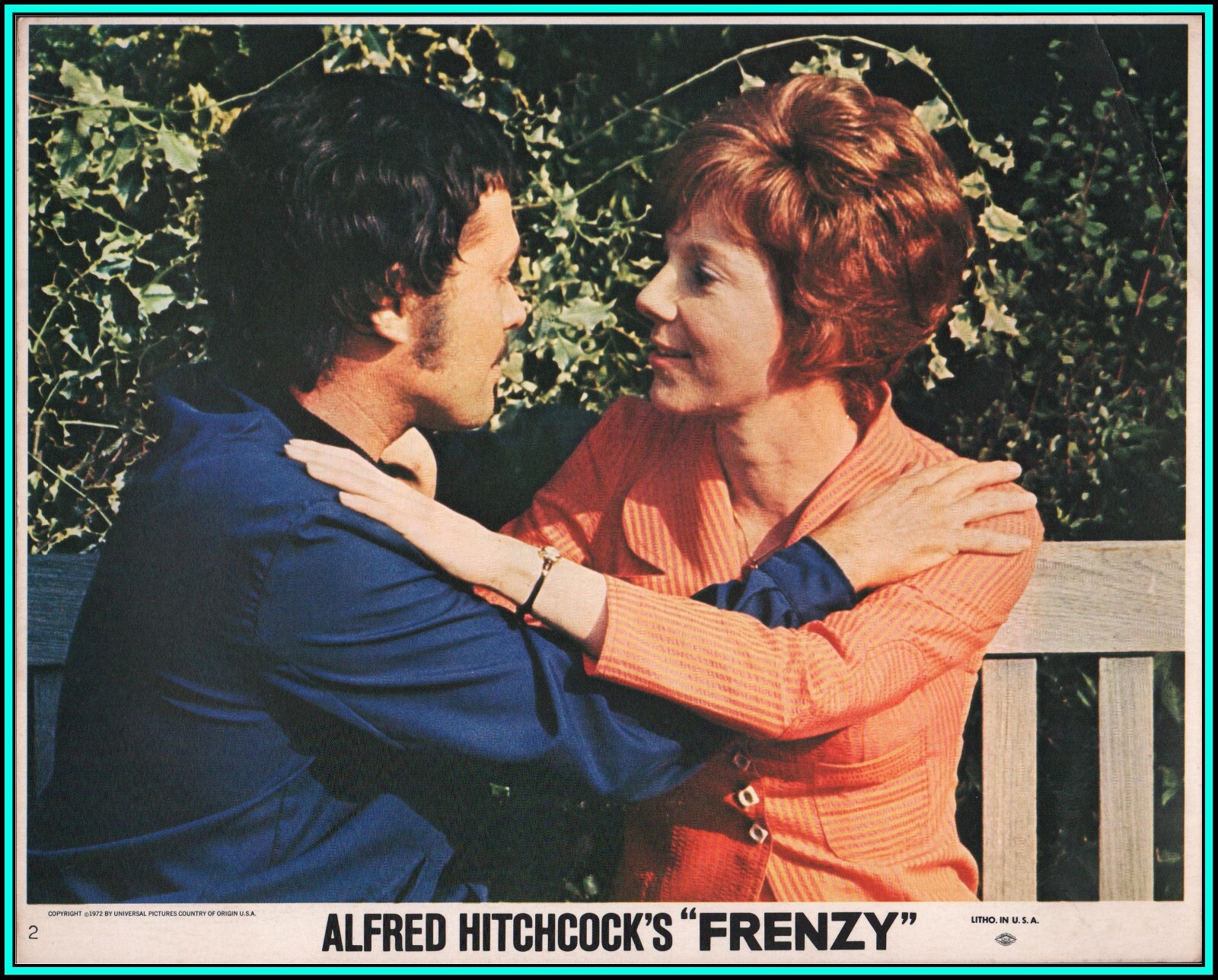 ANNA MASSEY & JON FINCH in Hitchcock’s “FRENZY” – Original Vintage Photo – 1972