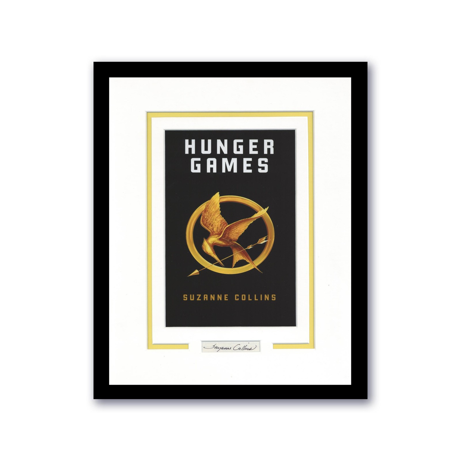 Hunger Games Suzanne Collins Autograph 11×14 Framed Photo Book