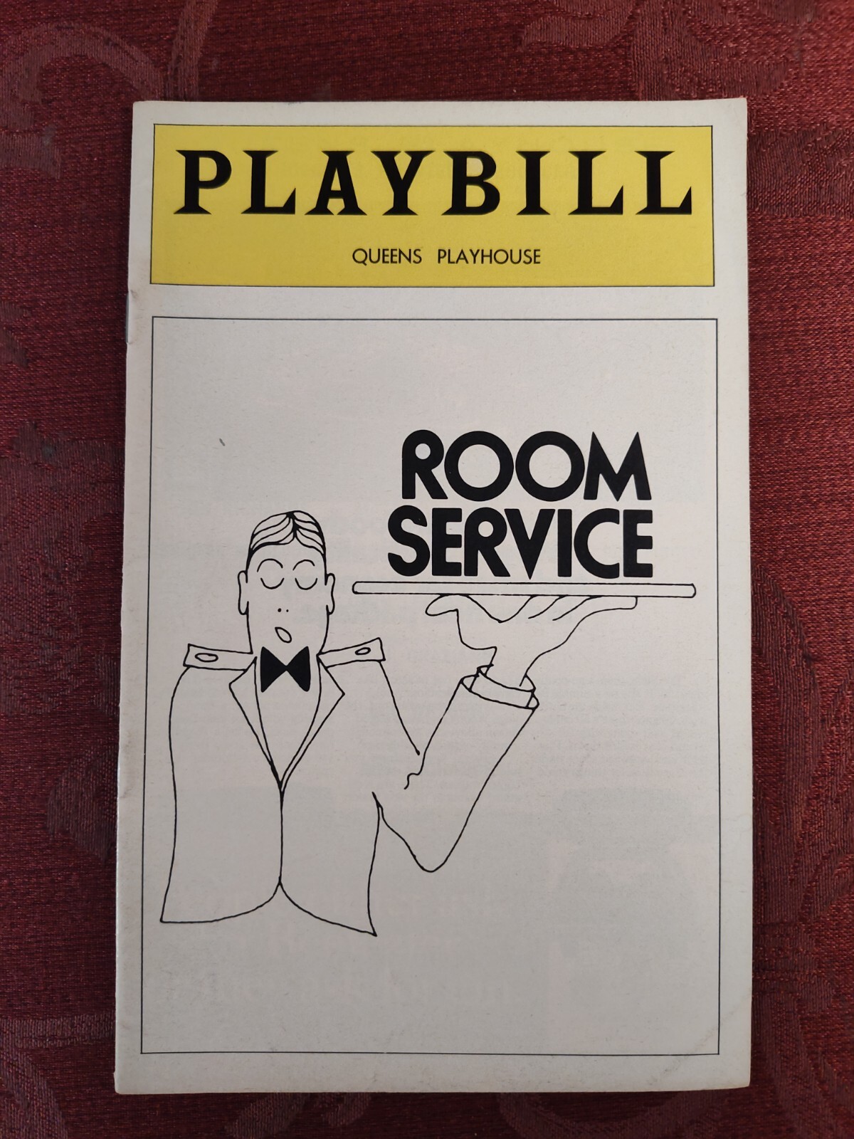 PLAYBILL Program Magazine August 1974 Shelley Berman In ROOM SERVICE