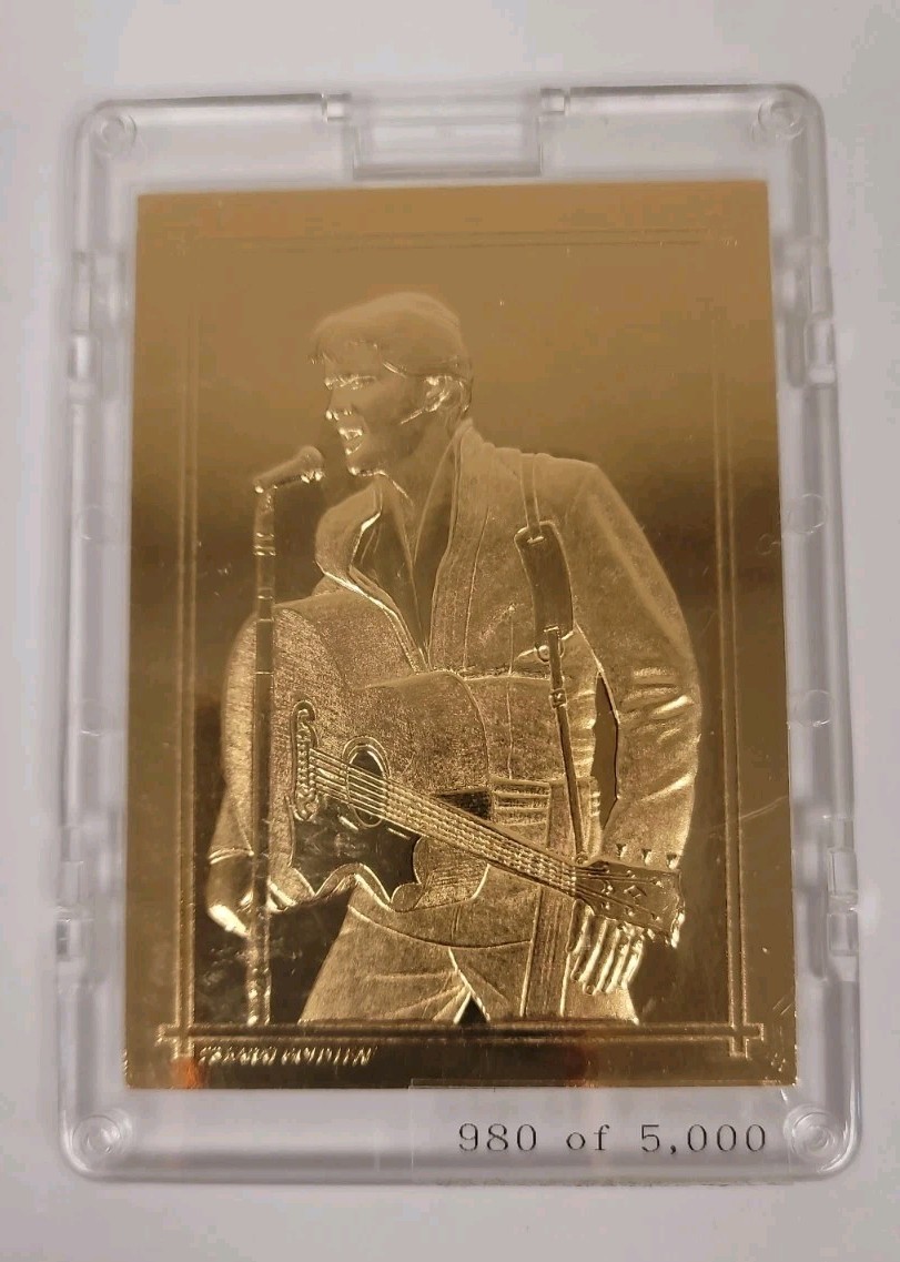 ELVIS PRESLEY GRACELAND 23 KARAT GOLD LEAF COMMEMORATIVE CARD 980 of 5000