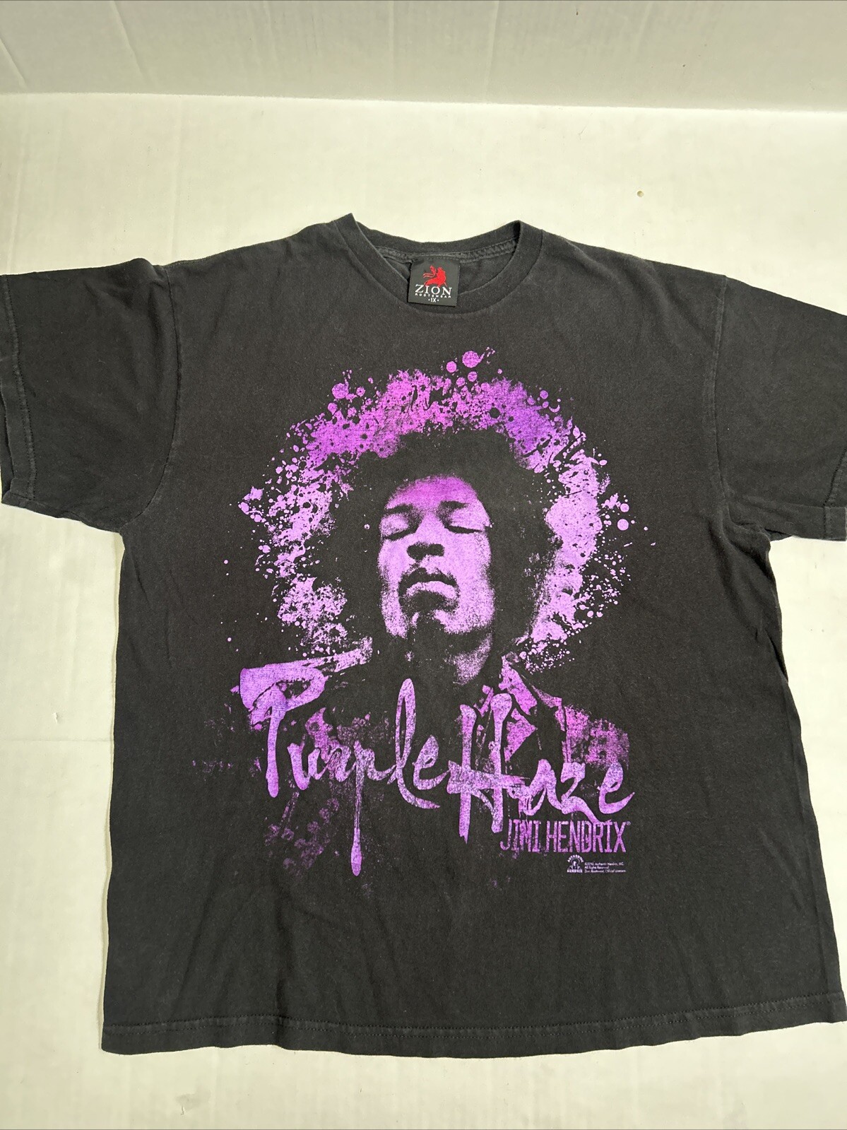 Purple Haze Jimi Hendrix Black Graphic Print T Shirt 2010 Women’s Size 1X Zion