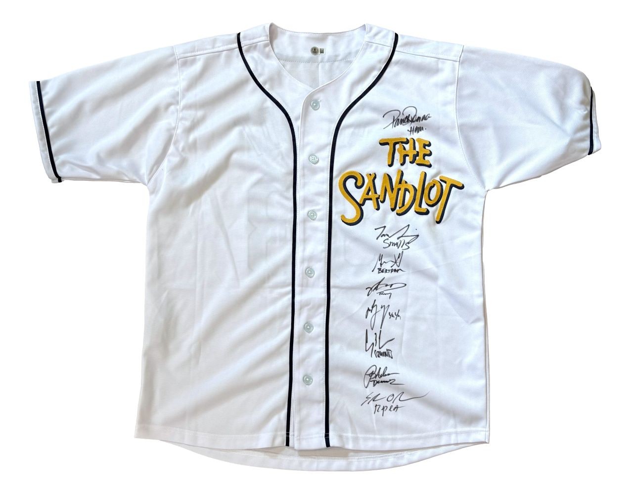 The Sandlot (8) Cast Signed Custom Baseball Jersey BAS