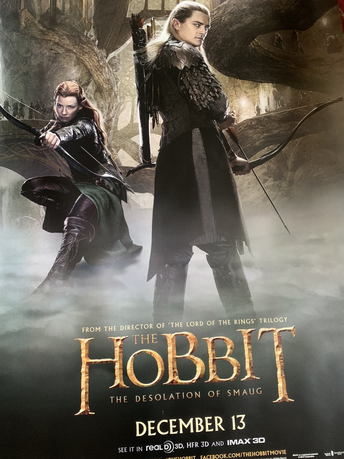 THE HOBBIT DESOLATION OF SMAUG & RETURN OF THE KING BUS SHELTER MOVIE POSTER LOT