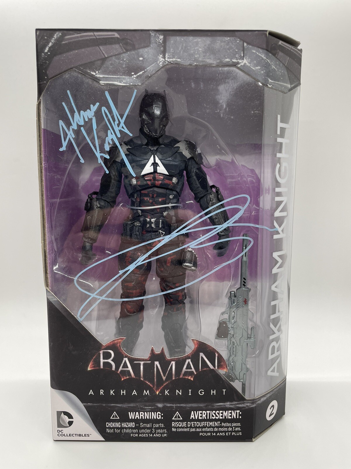 Troy Baker Signed Arkham Knight Action Figure Authentic Autograph JSA COA