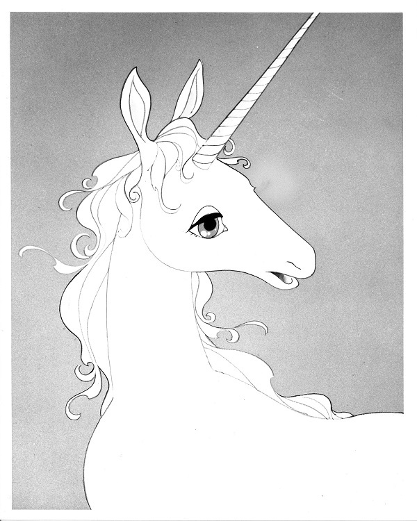 THE LAST UNICORN photo – Black & White Print – 8 x 10