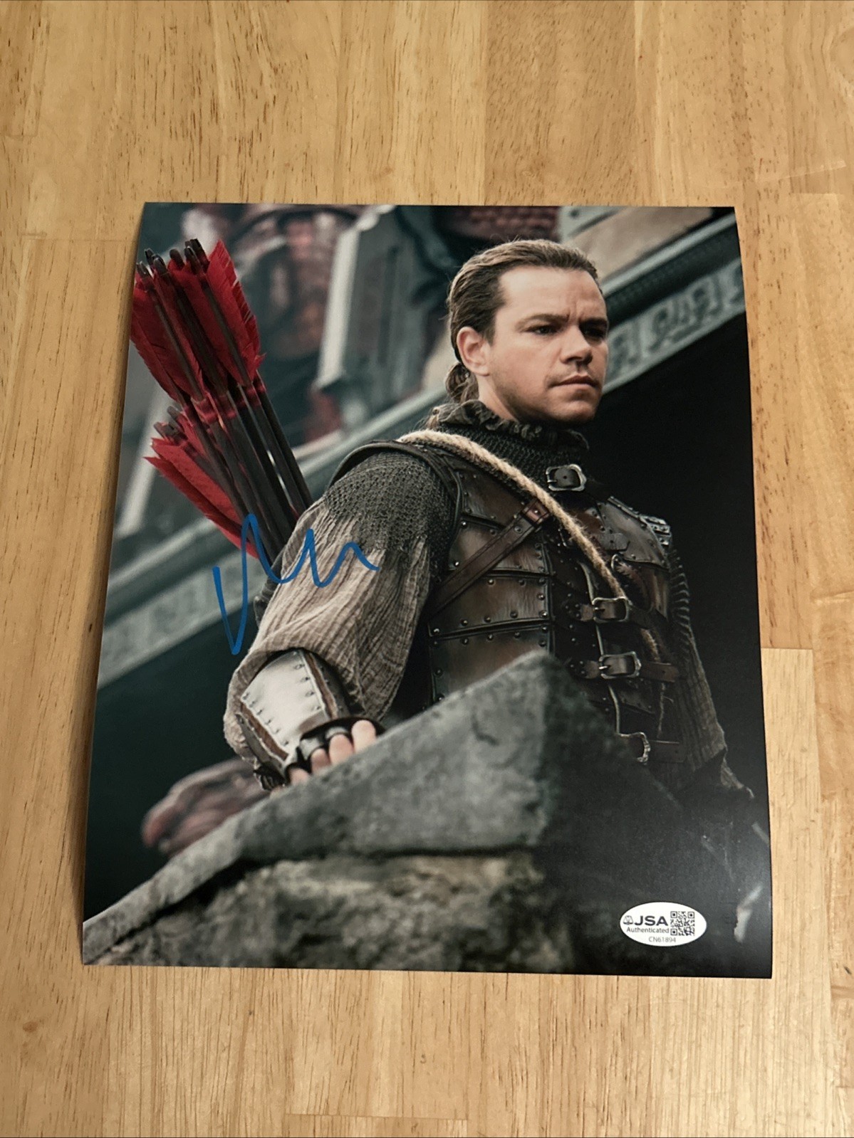 Matt Damon Actor Hollywood Legend Autographed 8×10 Photo JSA Certified