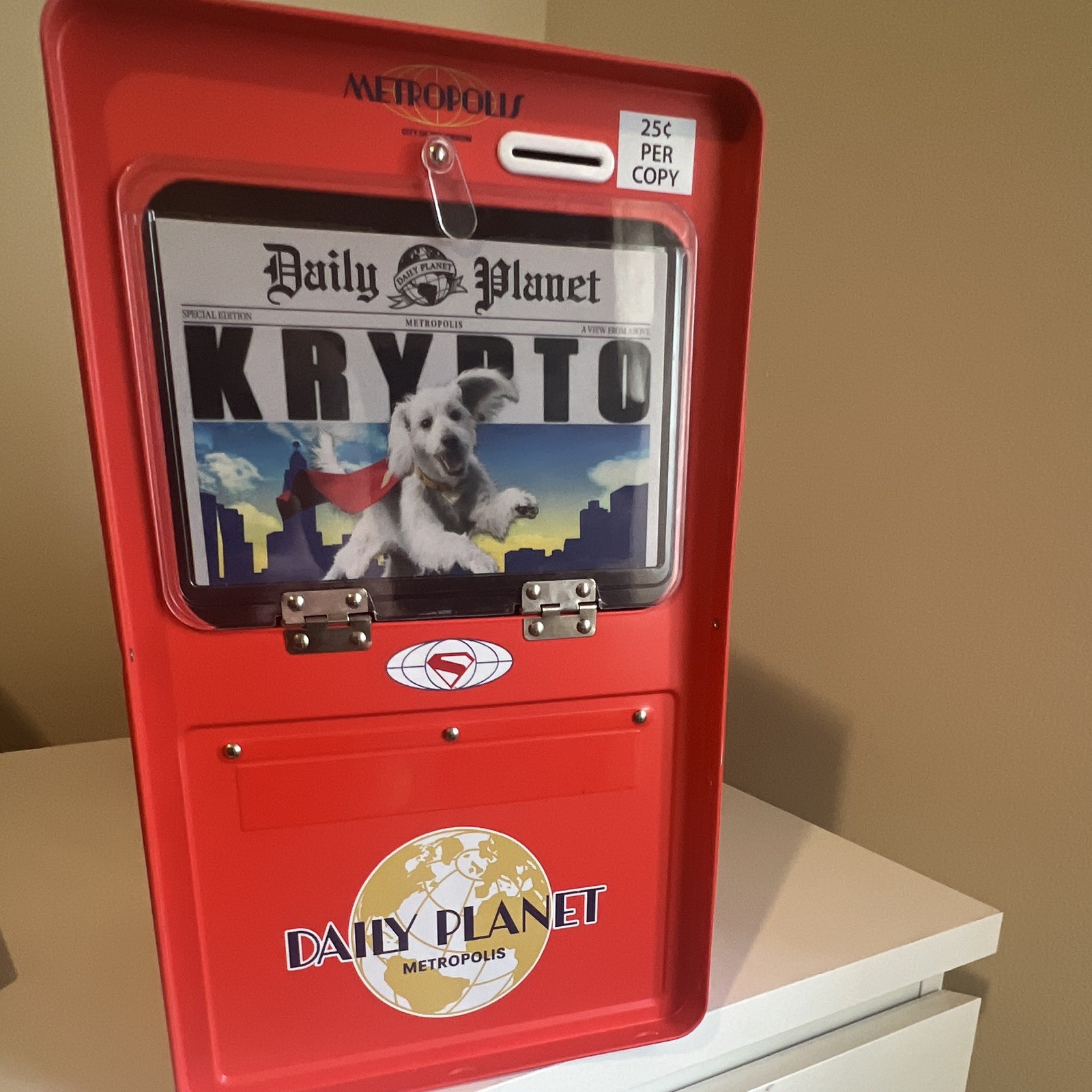Superman Daily Planet Newspaper Box Popcorn Bucket Cup Set for AMC Cinemas