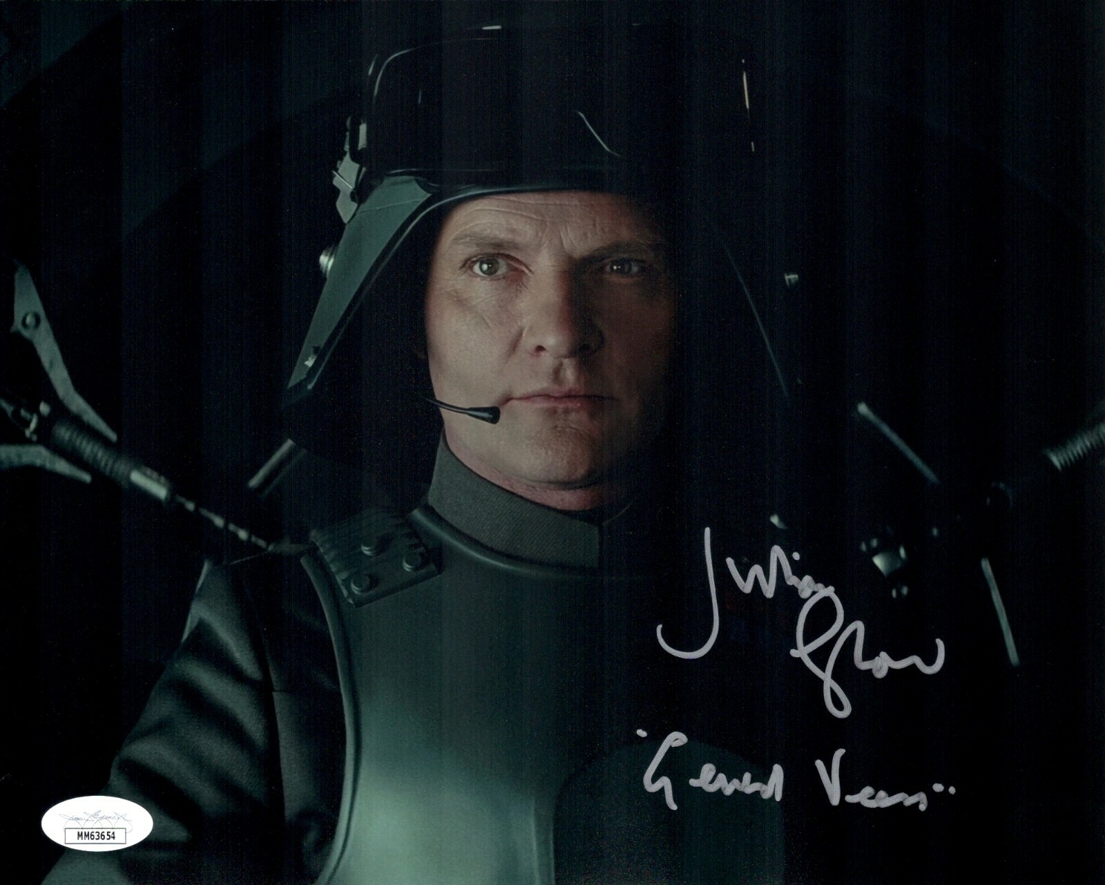 JULIAN GLOVER Signed 8×10 STAR WARS General Veers Autograph JSA COA Cert