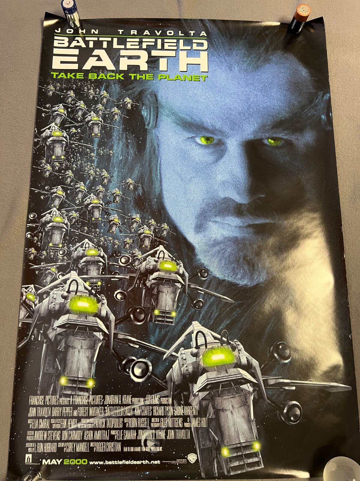 Battlefield Earth 2000 Original D/Sided 1Sh Movie Poster John Travolta 27×40 NM