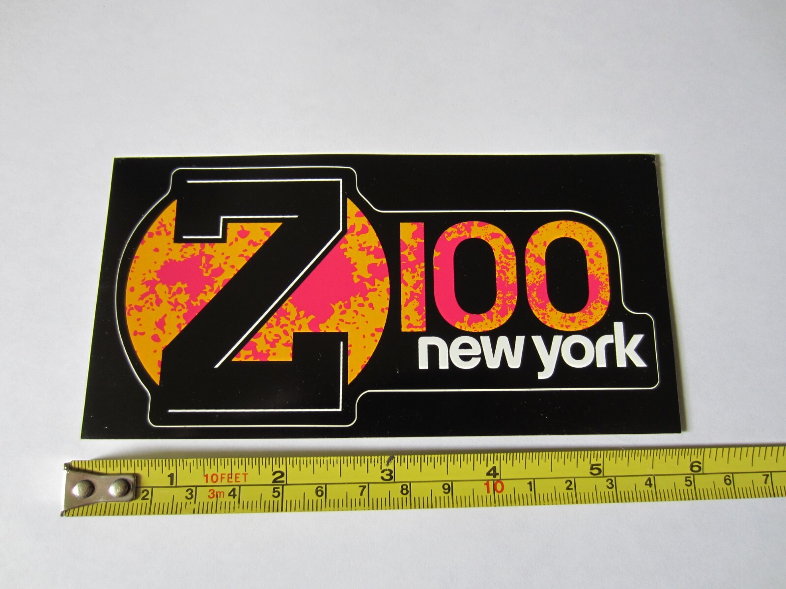 Z-100 New York Music Station Bumper Sticker Decal New Old Stock Peel n Stick