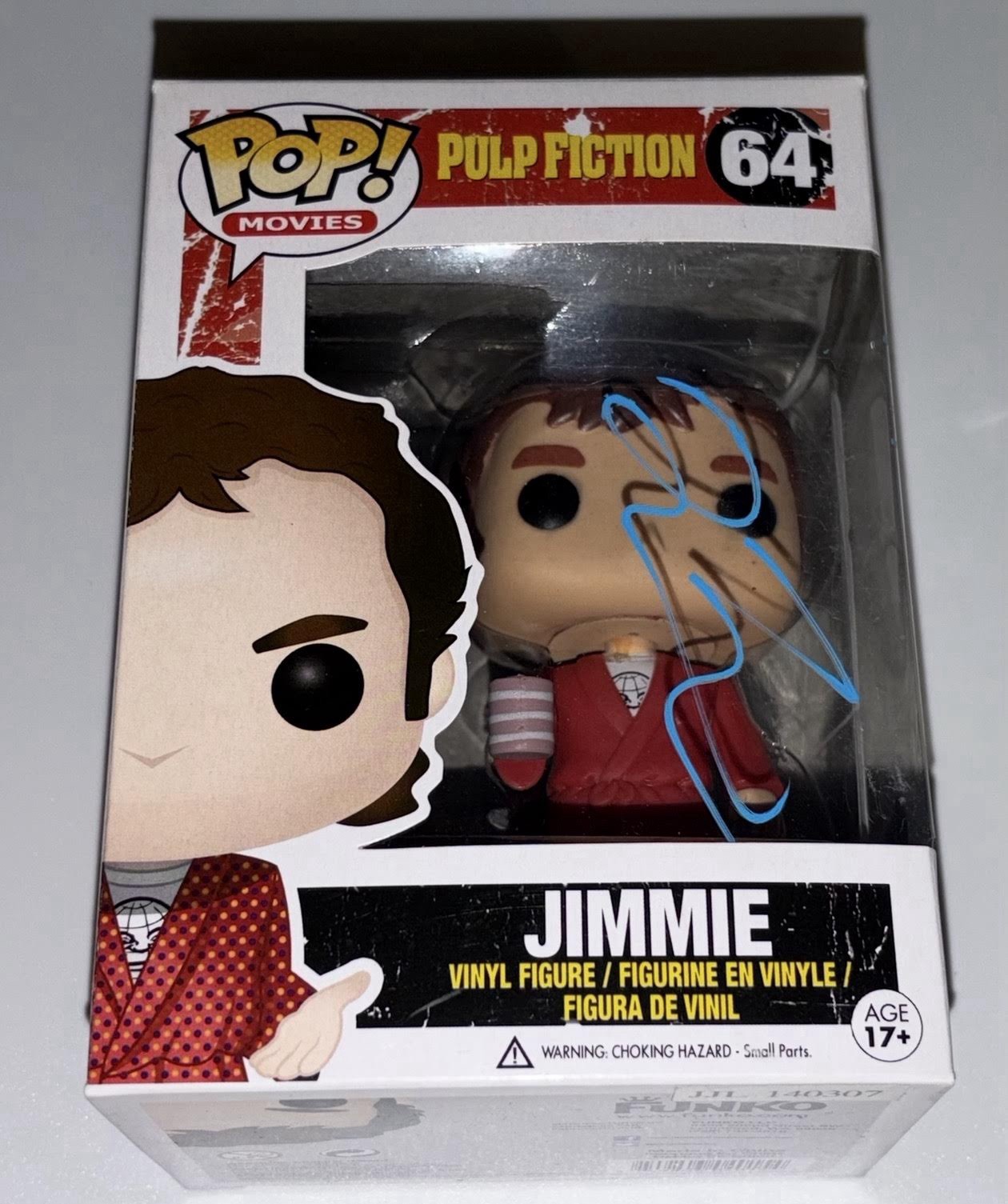 Quentin Tarantino Signed Jimmie Pulp Fiction Funko BAS Beckett