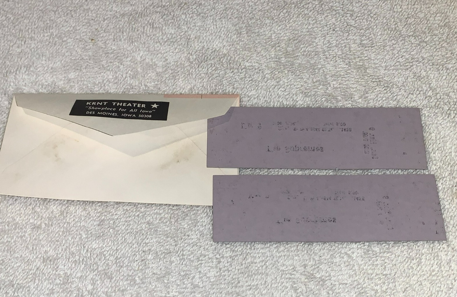 THE SUPREMES 2 UNUSED 1969 CONCERT TICKETS AND WILL CALL ENVELOPE KRNT THEATER