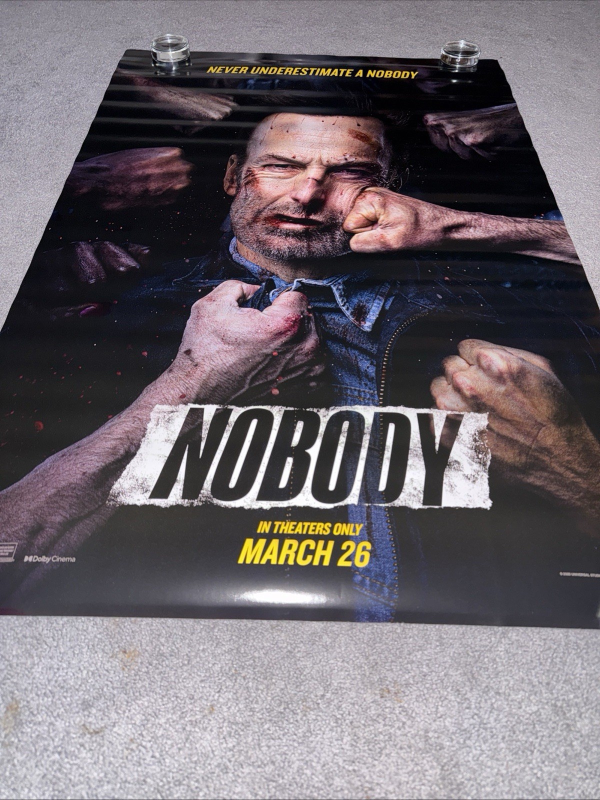 NOBODY 27×40 DS ROLLED ORIGINAL ONE SHEET MOVIE POSTER BOB ODENKIRK RZA (2021)