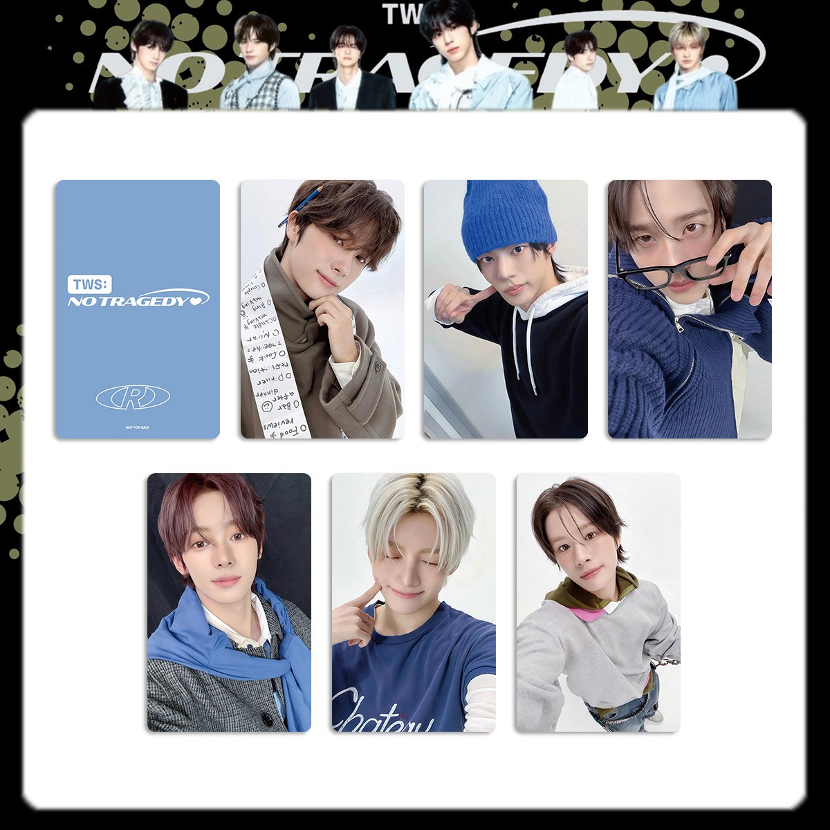 6pc/set Hot TWS NO TRAGEDY SHINYU DOHOON HANJIN YOUNGJAE Special Photocard