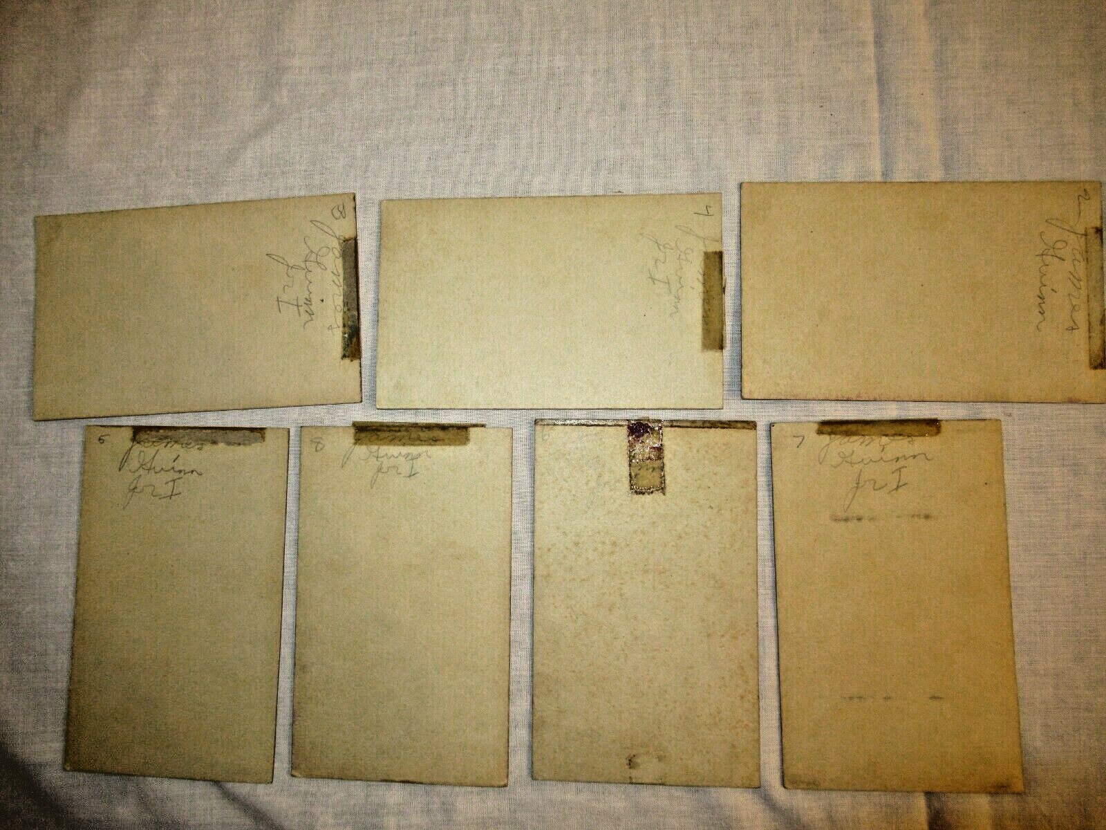 Lot of 7 Old Movie Cards 1929 Tom Mix, Bob Steele, Jack Luden, Bobby Sullivan