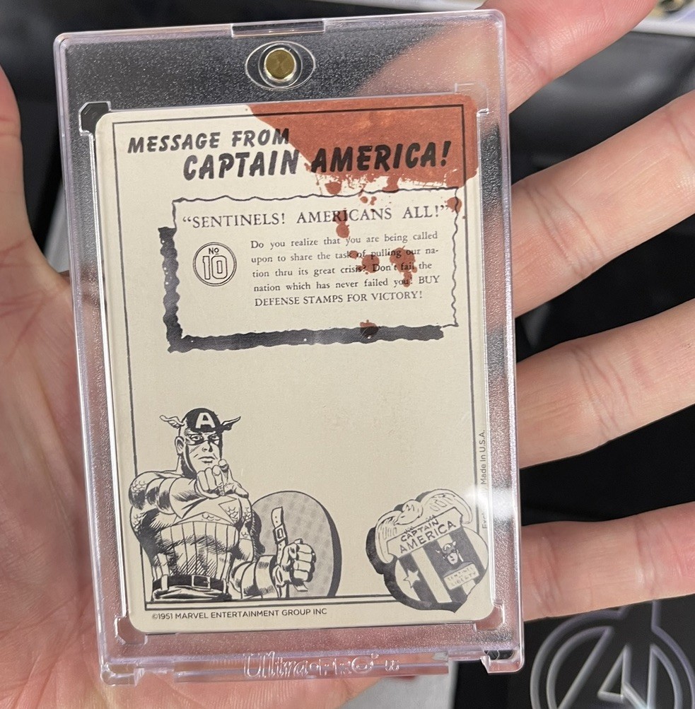 EFX Chris Evans SIGNATURE AUTO Agent Coulson’s Captain America Trading Cards