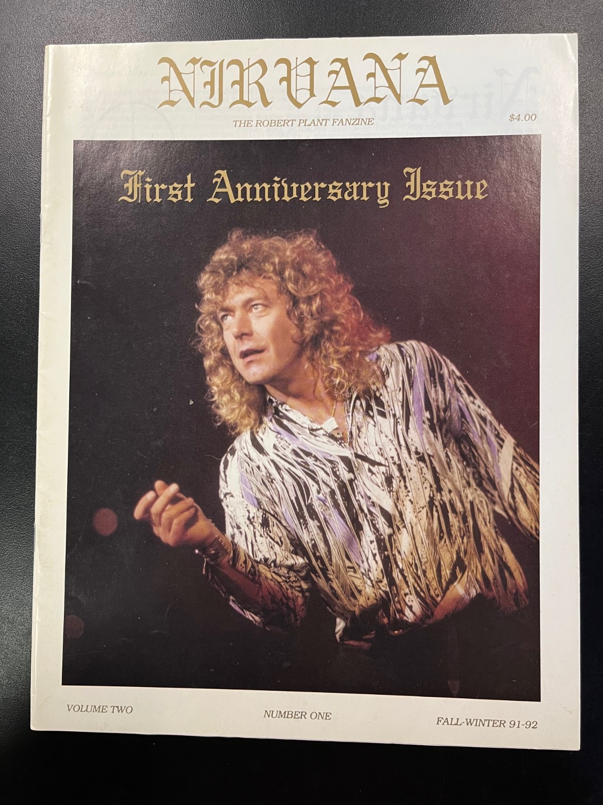 NIRVANA – The Robert Plant Fanzine Vol. 2, No. 1 (Fall-Winter 91-92)