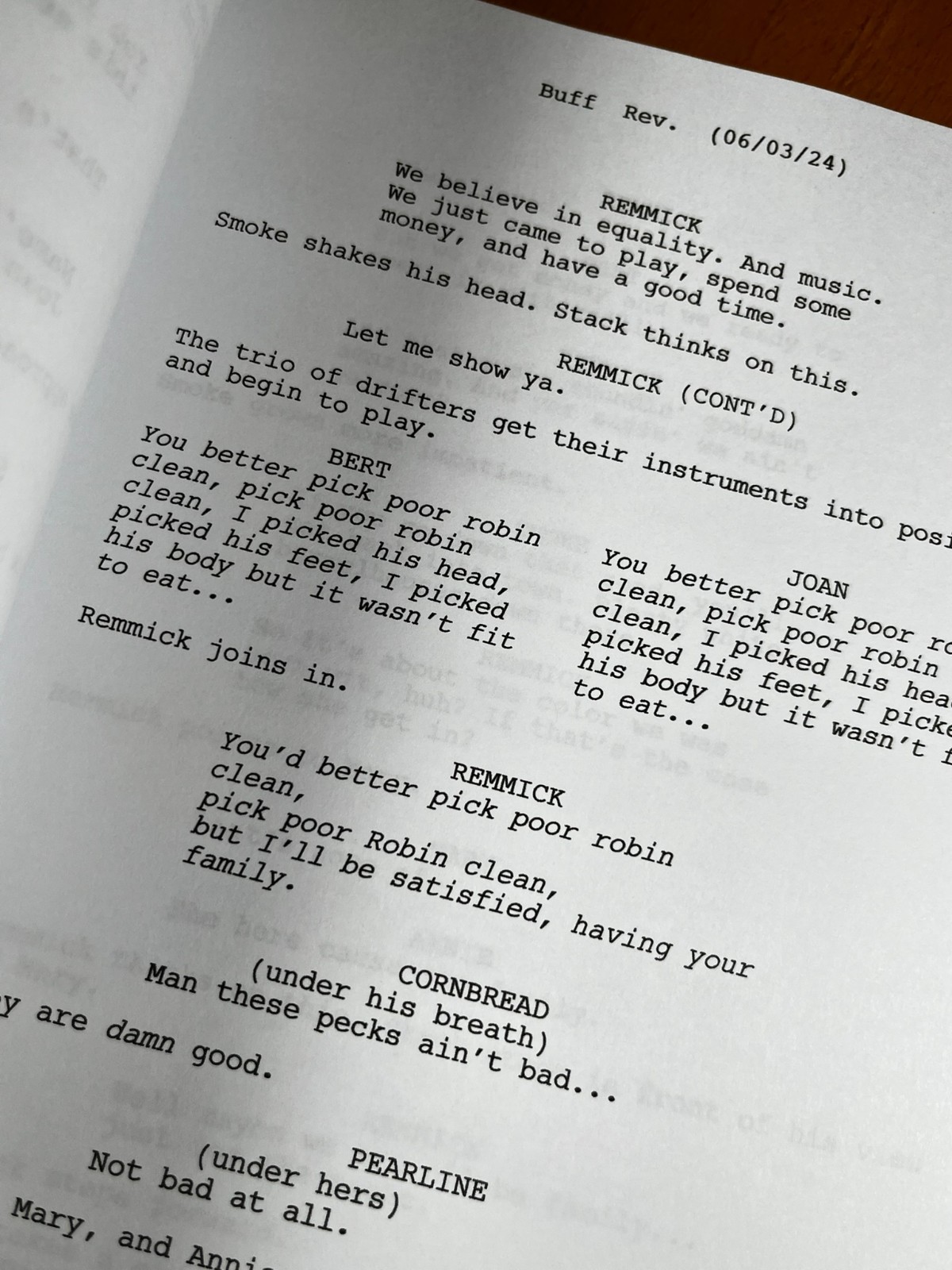 Sinners Script Signed- Autograph Reprints- Michael B. Jordan- Vampires- Horror