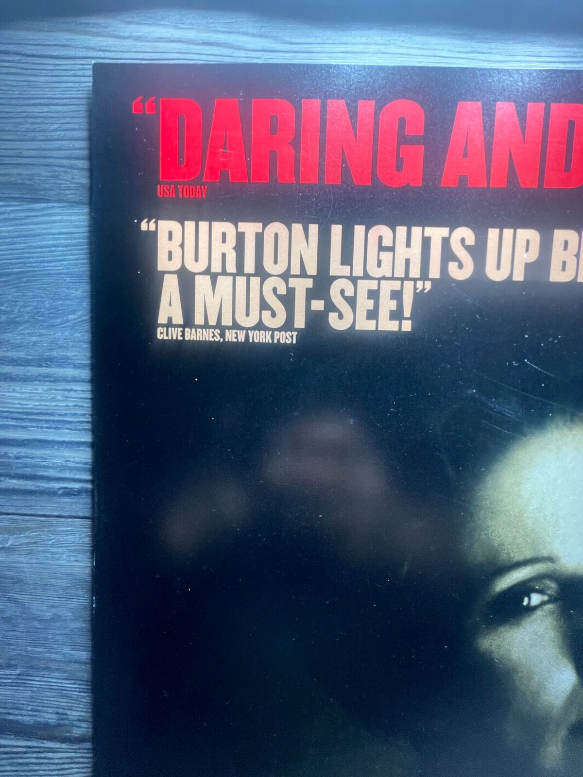 KATE BURTON, HEDDA GABLER 2001, WINDOW CARD/POSTER BROADWAY RARE. AMBASSADOR