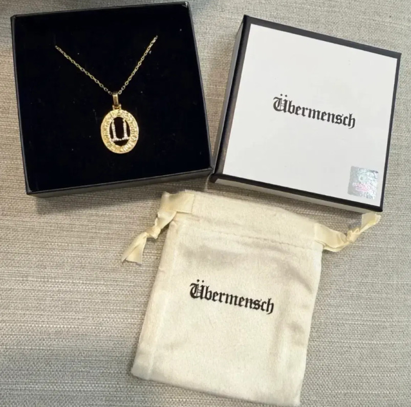 Official G-DRAGON Ubermensch Necklace Cubic Zirconia Ver Copper/FedEX