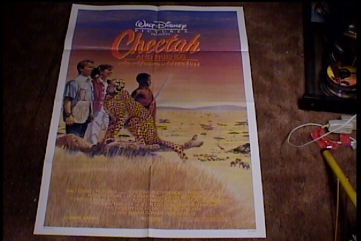 CHEETAH ORIGINAL MOVIE POSTER 1989 WALT DISNEY