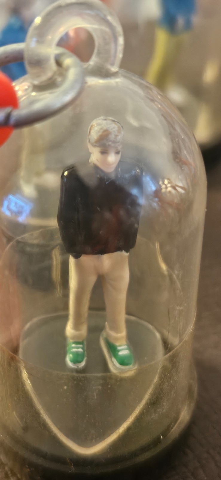 Collectible ONE DIRECTION Keychain Figures with Caribiner & Base- Sealed no tag