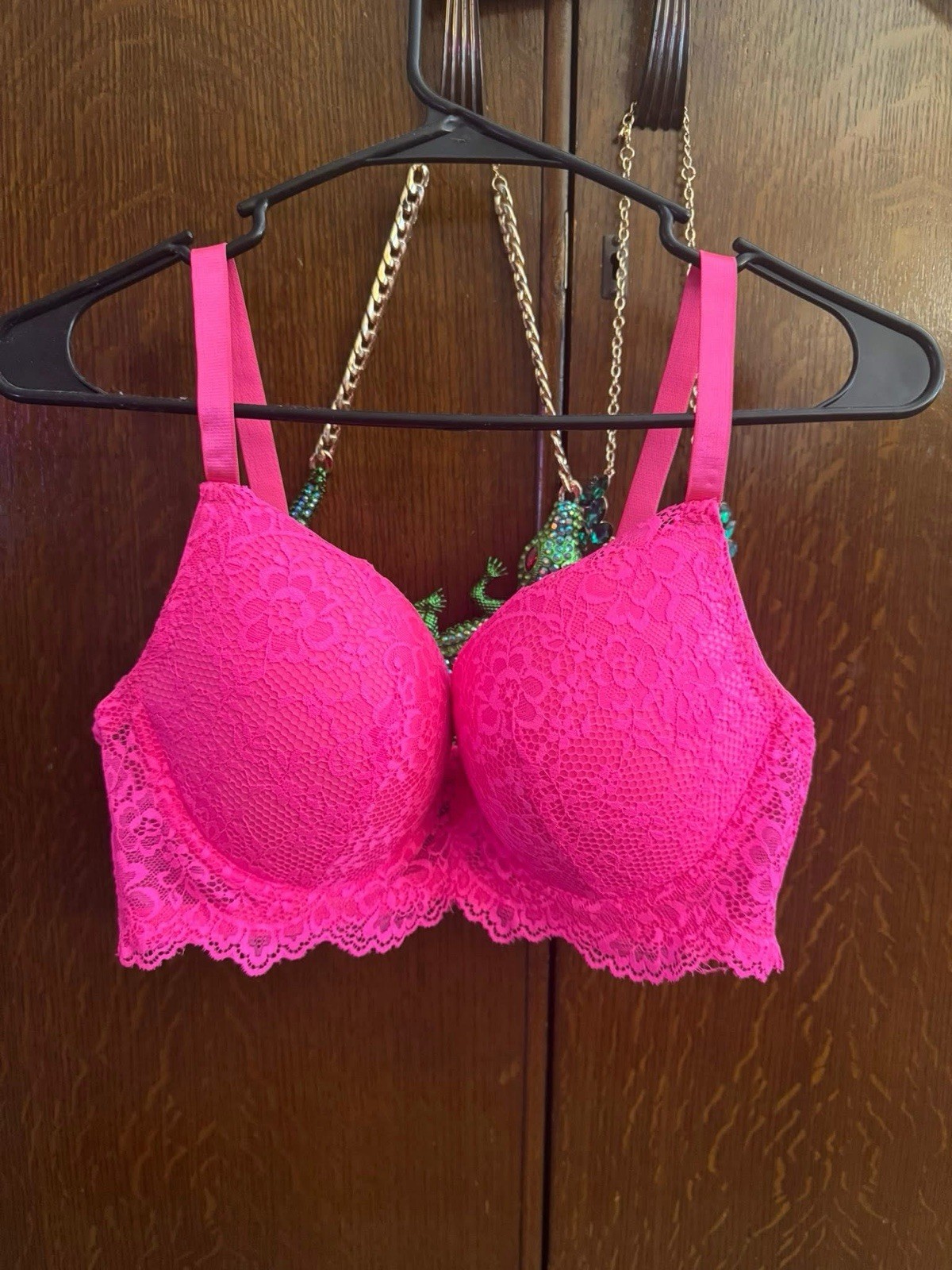 ANGELYNE Cult Gay Icon Personally Owned Pink Bra With COA & AUTOGRAPHED