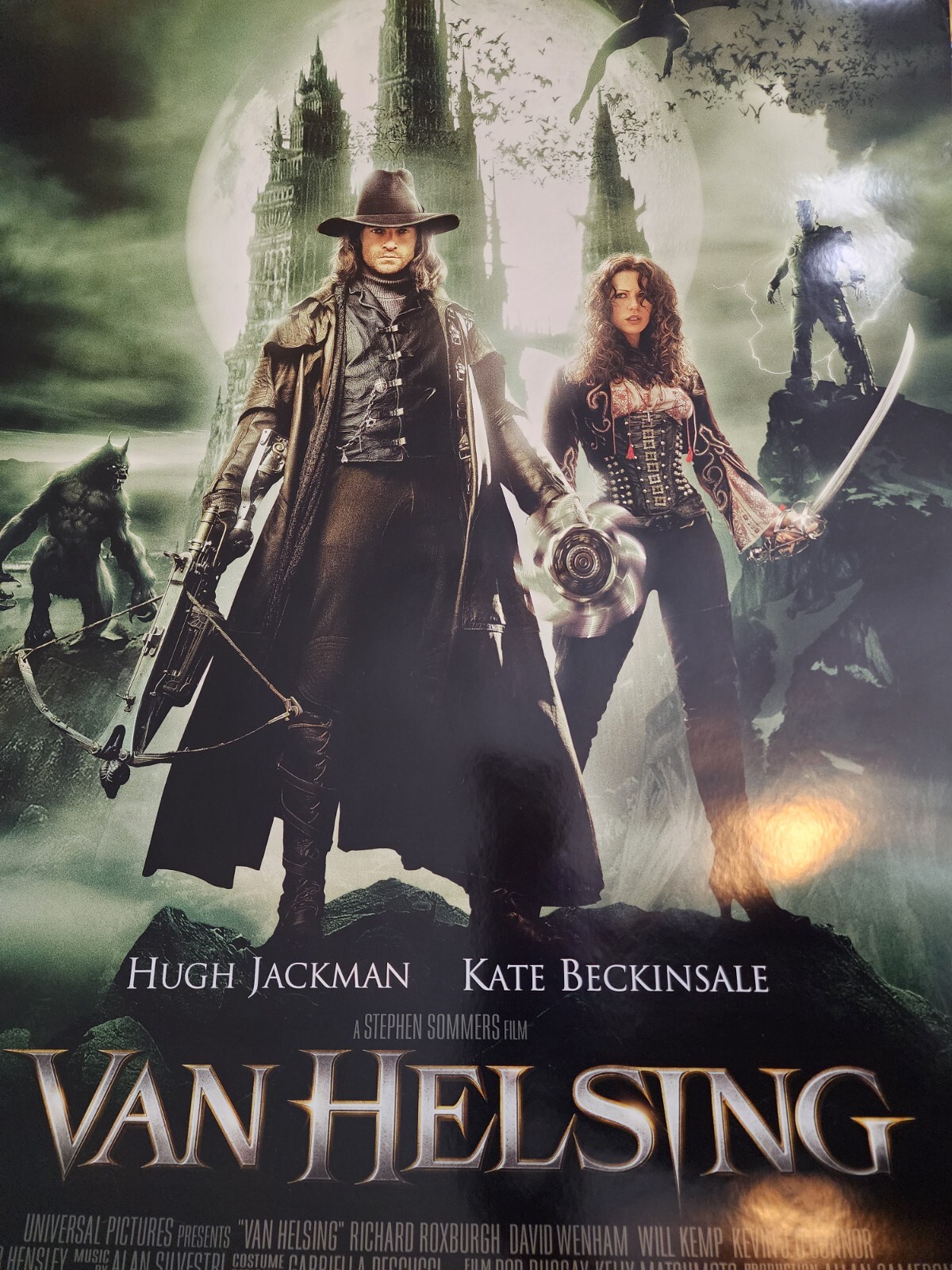 2004 Van Helsing Hugh Jackman Double Sided 27″ x 41″ Theatrical Movie Poster