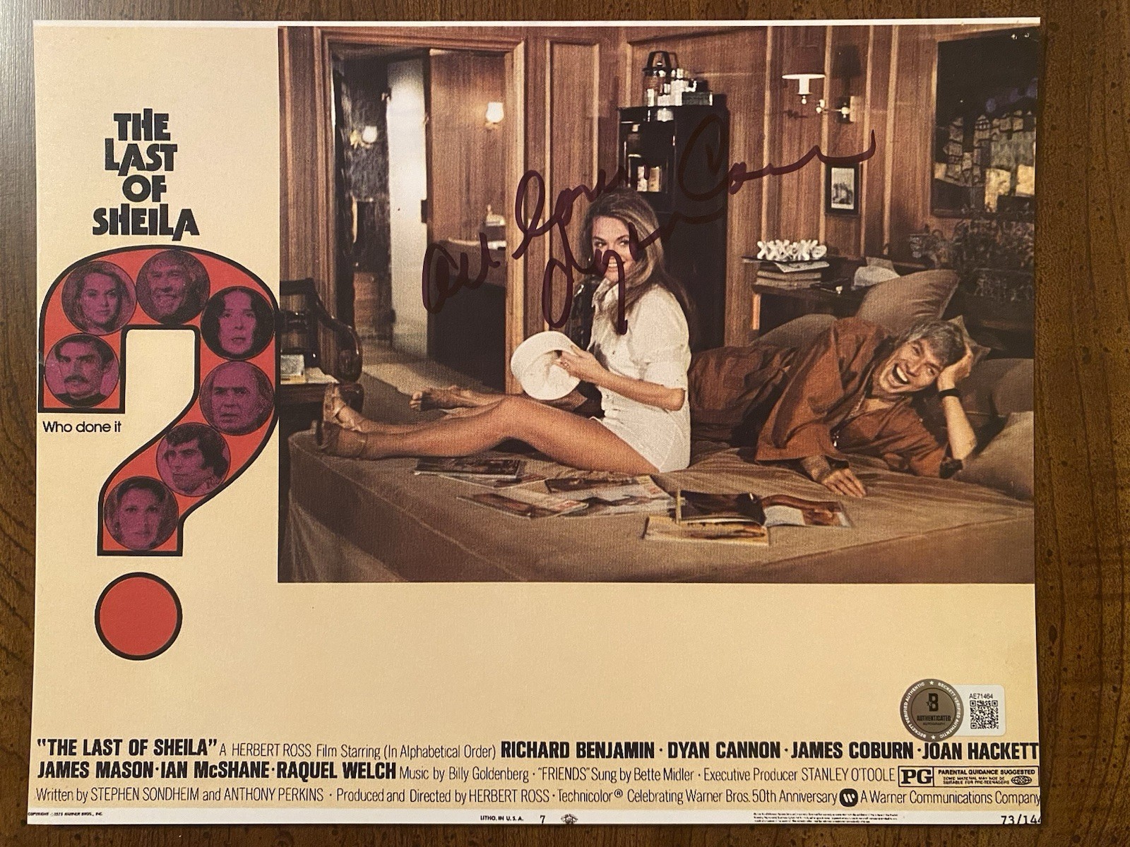 Dyan Cannon Signed Autographed Photo w James Coburn The Last Of Sheila Beckett