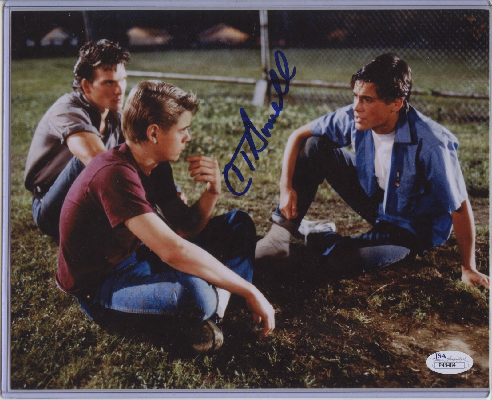 C THOMAS HOWELL 8×10 Photo Signed Autographed Auto JSA The Outsiders