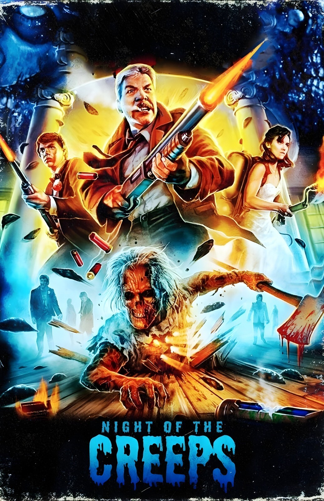 Night of the Creeps 1986 Tom Atkins Movie Poster Wall Art Made in USA C