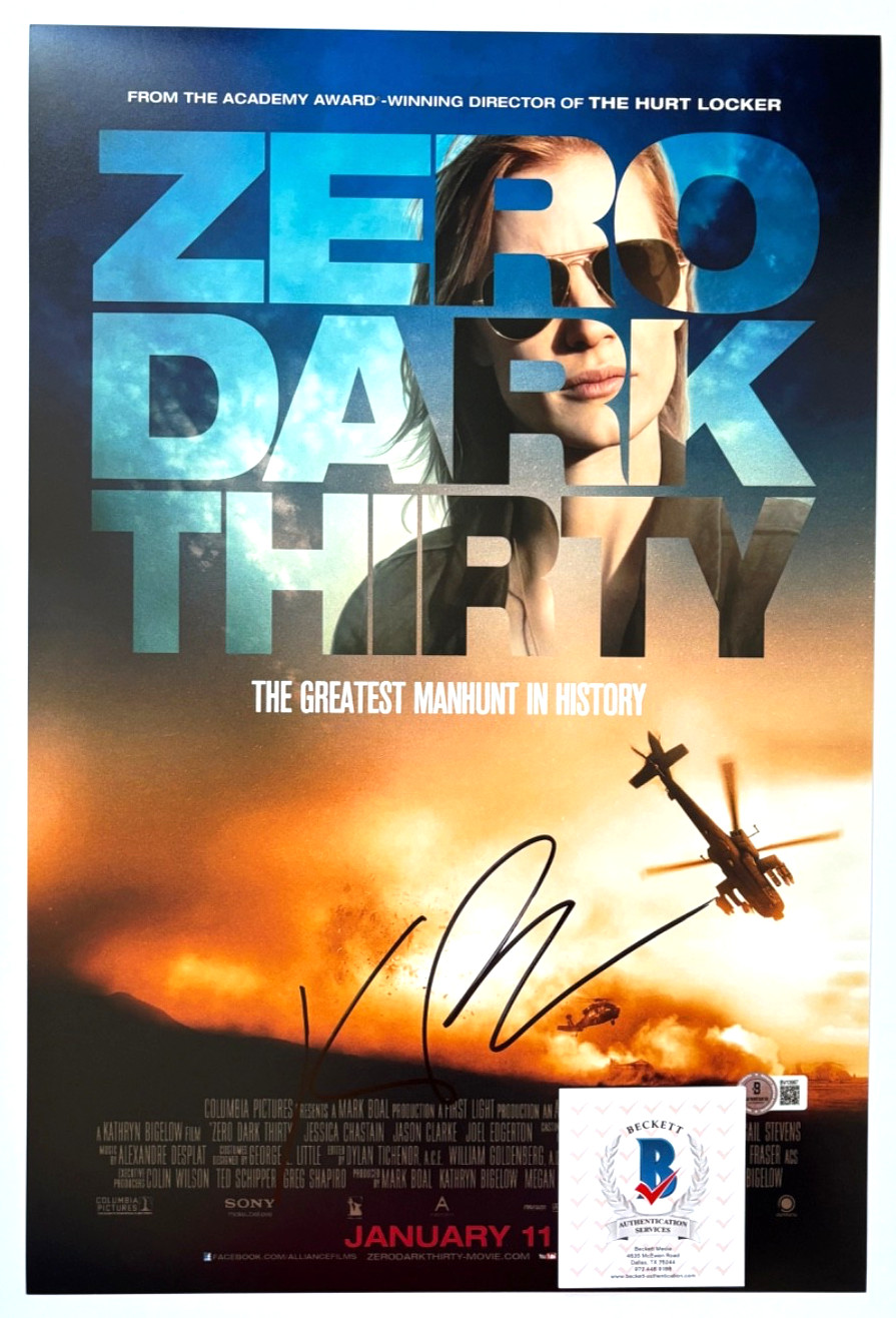 KATHRYN BIGELOW SIGNED ZERO DARK THIRTY 12X18 MOVIE POSTER PHOTO DIRECTOR BAS